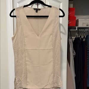Banana Republic Neutral Beige V-Neck Sleeveless Camisole